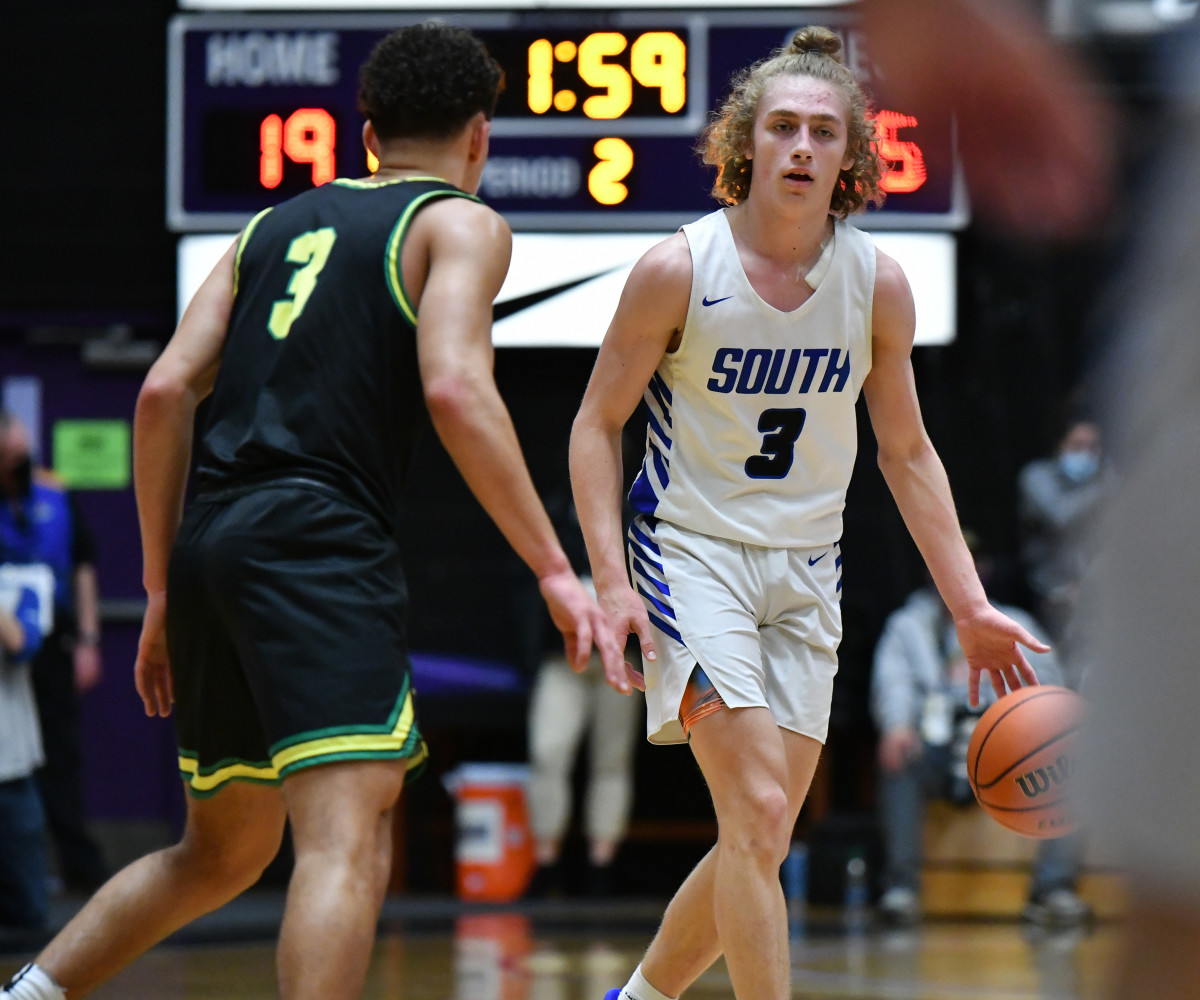West Linn South Medford boys basketball Taylor Balkom 18